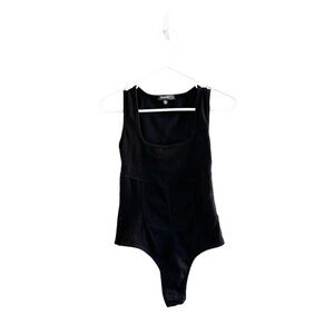 Black Striped Sleeveless Missguided Body Suit